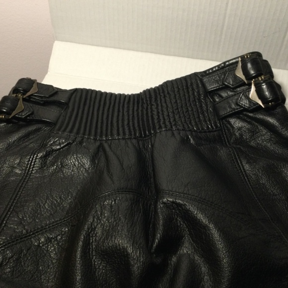 Diesel Black Leather Mini Skirt from 1990s - Picture 6 of 7